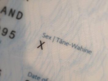 Detail of an ID with an X for the Sex option