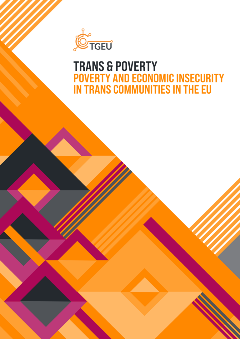 TGEU's 'Trans & Poverty' report cover