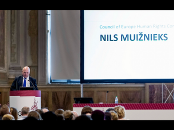 Nils Muiznieks addressing the participants of the 6th European Transgender Council