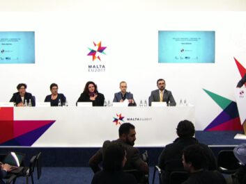 TGEU representatives launching “Human Rights and Gender Identity – Best Practice Catalogue” at a press conference in Malta