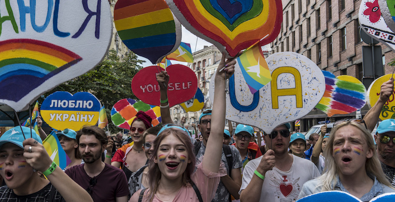 Pride march in Kiev, Ukraine
