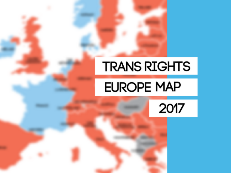 Trans Rights Europe Map 2017 cover
