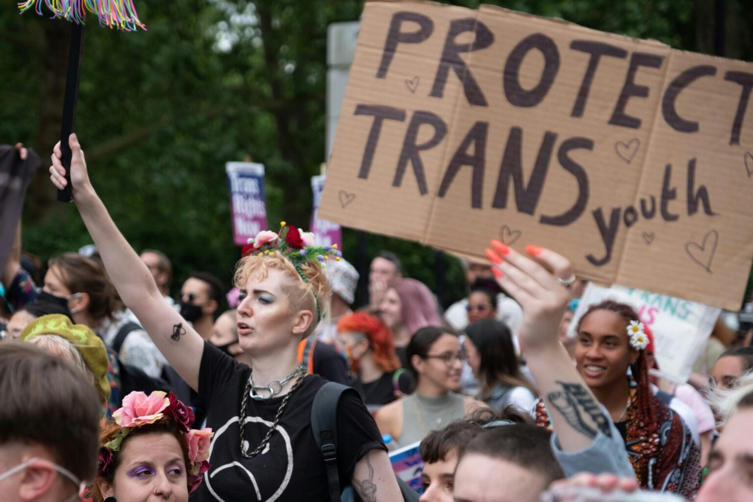 protest for trans youth rights